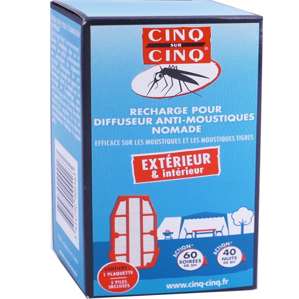 CINQ SUR CINQ - Spray Lotion Anti-Moustiques - Tropic - Lot de 2 x 75ml