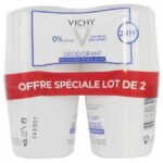Déodorant actif anti-odeur d'origine naturelle - 24h - 0% d'alcool - Toucher sec, peau sensible - Lot de 2 x 40ml