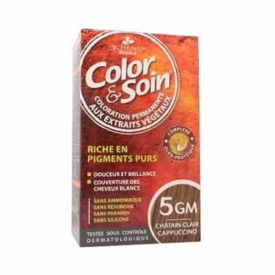 Color & soin - Riche en pigments purs - 5GM - Châtain clair cappuccino - 135ml