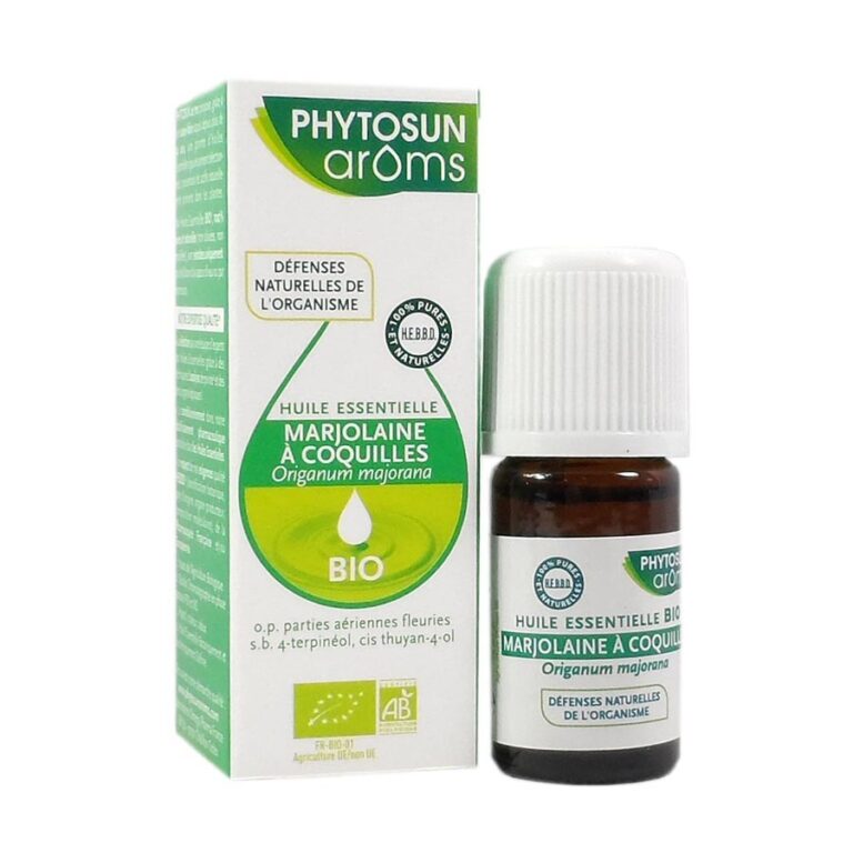 PHYTOSUN AROMS - Huile essentielle Marjolaine à Coquilles - Origanum majorana - 5ml