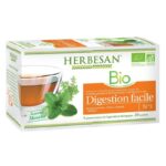 Herbesan BIO - Infusion naturellement aromatisée - Digestion facile - Saveur menthe - 20 sachets