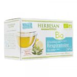 Herbesan BIO - Infusion naturellement aromatisée - Respiratoire - Saveur citron - 20 sachets