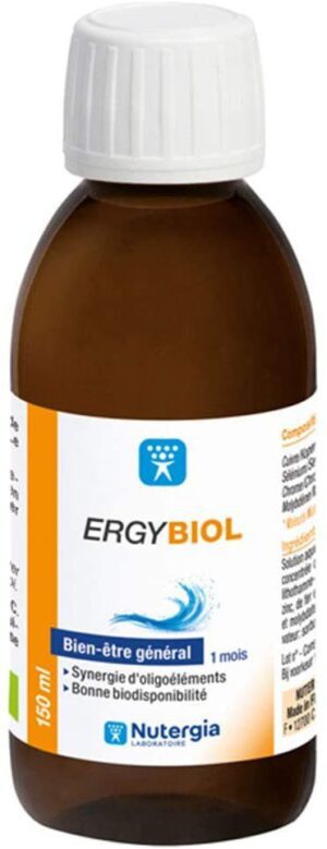 ERGYBIOL - Bien-être général - Synergie d'oligoéléments, bonne biodisponibilité - 150ml