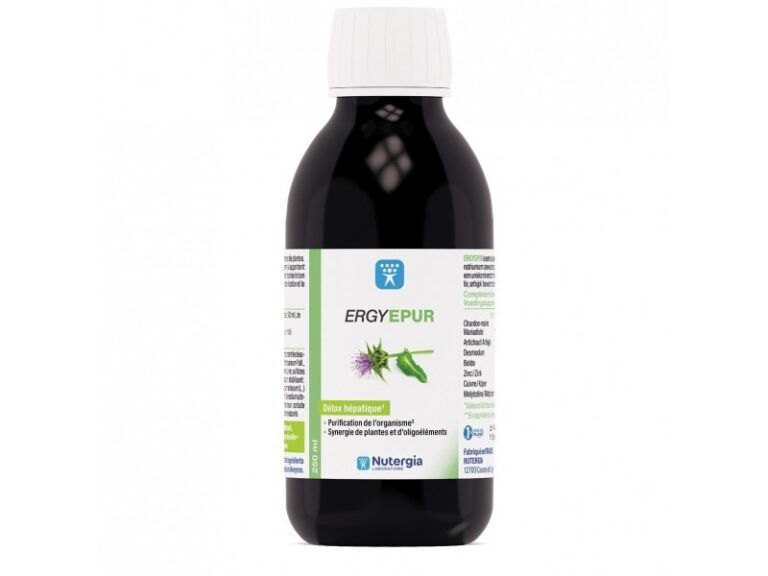 ERGYEPUR - Detox hépatique - Purificateur de l'organisme - Synergie de plantes et d'oligoéléments - 250ml