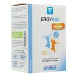 ERGYKID Vitamin' - 3-12ans - Goût orange - Complément alimentaire à base de 11 vitamines, Fer, Zinc - 14 sachets