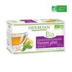 Herbesan BIO - Infusion naturellement aromatisée - Ventre plat - Saveur citron - 20 sachets