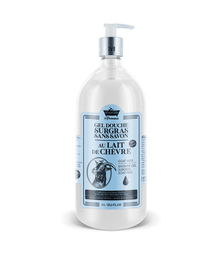 Gel Douche Surgras Sans Savon - Au Lait de Chèvre - 1L
