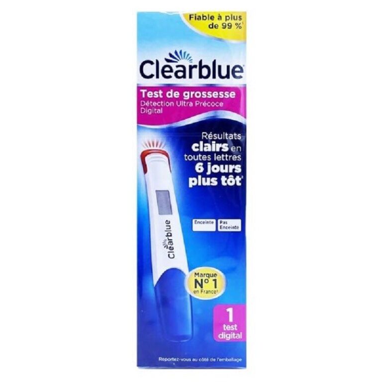 Test de Grossesse ClearBlue Digital Détection Ultra Précoce - Boite de 1 Test