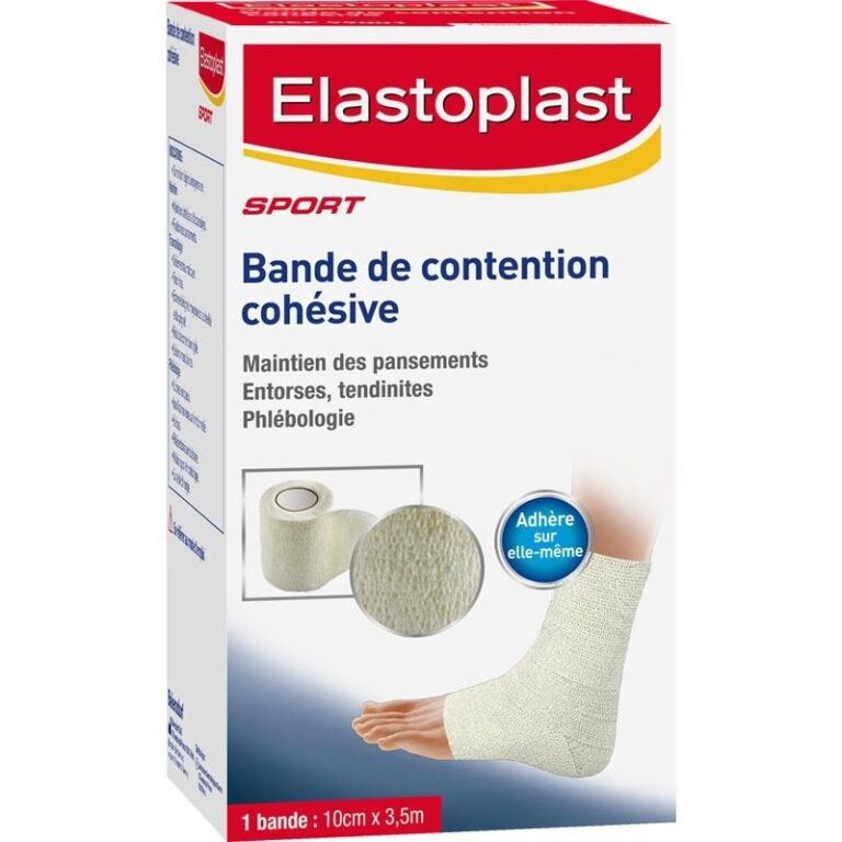 Elastoplast Bande de Contention Cohésive Couleur Blanche - 10cm x 3,5m