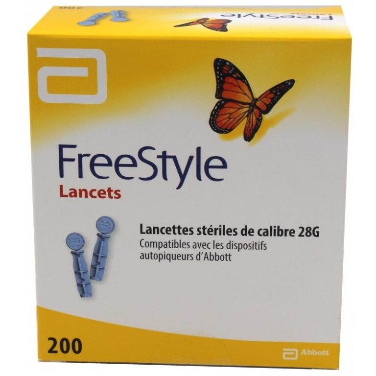 FreeStyle Lancets Lancettes Stériles de Calibre 28g - Boite de 200