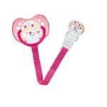 Dodie - Sucette anatomique + attache-sucette +18mois fille