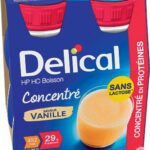 Delical - Boisson concentré HP HC sans sucres goût vanille 4x200ml