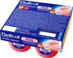 Delical - Crème dessert la floridine HP HC goût fraise façon pâtissière 4x125g