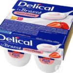 Delical - Brassé HP HC goût fraise 4x200g