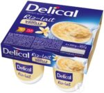 Delical - Riz au lait HP HC goût vanille note de caramel 4x200g