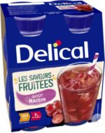 Delical - Boisson fruitée goût raisin 4x200ml