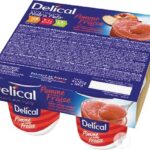 Delical - Dessert fruité nutra'pote goût pomme fraise 4x125g