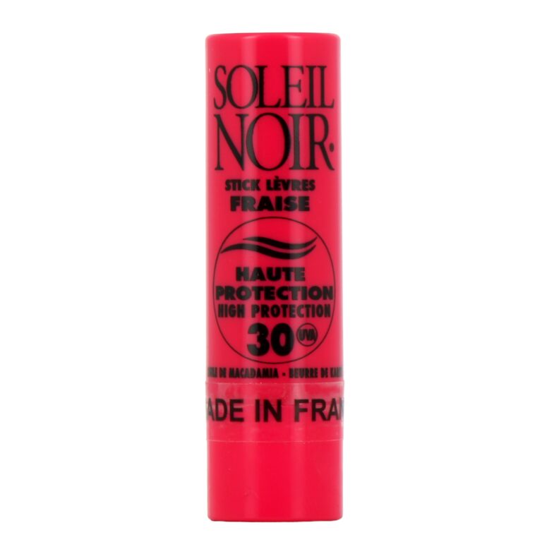 Soleil noir - Stick lèvres parfum fraise SPF30 4g