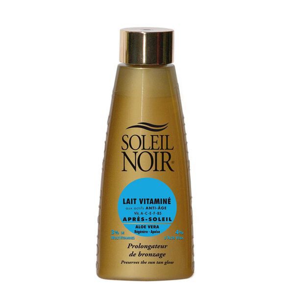 Soleil noir - Lait vitaminé prolongateur de bronzage anti-âge après-soleil 150ml