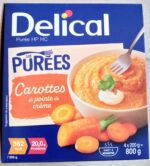 Delical - Purée HP HC carottes et pointe de crème 4x200g