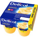 Delical - Crème dessert HP HC sans lactose goût vanille 4x200g