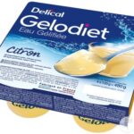 Delical - Gelodiet eau gélifiée goût citron 4x120g