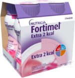 Fortimel - Extra 2Kcal Complément Nutritionnel Oral Arôme Fraise Flacons 4x200ml