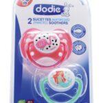 Dodie 2 Sucettes anatomiques +6 mois Silicone Flamand rose + Petite sirene