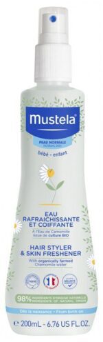 Mustela - Eau Rafraîchissante et Coiffante à l'Eau de Camomille Bio 200 ml
