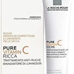 La Roche-Posay - PURE VITAMIN C Riche 40ml Peaux Sensibles Sèches à Très Sèches - Soin Rénovateur Eclat Anti Rides Fermeté