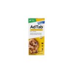 AdTab - 450mg de Lotilaner Antiparasitaire Interne Chien de +11 à 22kg - 3 Comprimés à Croquer