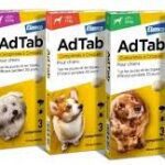 AdTab - 56mg de Lotilaner Antiparasitaire Interne Chien de 1.3 à 2.5kg - 3 Comprimés à Croquer