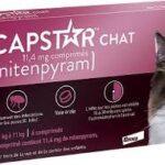 Capstar - chat 11.4mg Nitenpyram Bte/6 Comprimés - Traitement des Infestations par les Puces