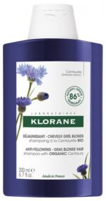 Klorane - Shampoing Déjaunissant Cheveux Gris et Blonds 200 ml