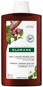 Klorane - Force - Cheveux Fatigués & Chute Shampoing à la Quinine et Edelweiss Bio 400 ml