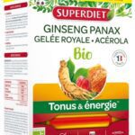 Superdiet - Ginseng Gelée Royale et Acérola Bio 20 Ampoules + 10 Ampoules Offertes