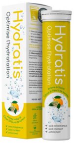 Hydratis - Solution d'Hydratation 20 Pastilles Effervescentes - Arôme : Citron Fleur de Sureau