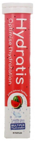 Hydratis - Solution d'Hydratation 20 Pastilles Effervescentes - Arôme : Pastèque