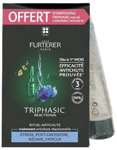 Furterer - Triphasic Reactional Traitement antichute Réactionnelle - 12 ampoules