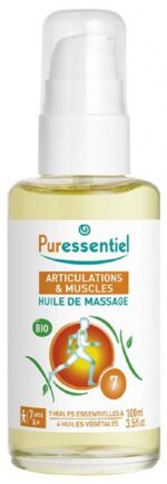Puressentiel - Articulations & Muscles Huile de Massage Arnica Gaulthérie Bio 100 ml