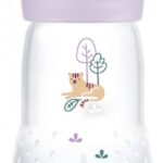 Mam - Biberon Easy Start 260 ml 2 Mois et + Débit 2 - Lilas
