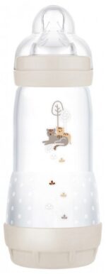 Mam - Biberon Easy Start 320 ml 4 Mois et + Débit 3 - Couleur : Sable