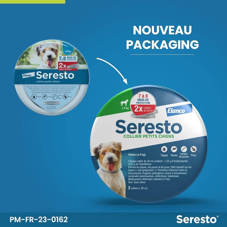 seresto chien collier anti puces et anti tiques pour petits chiens moins de 8kg.v5