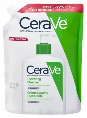 Cerave – Crème lavante hydratante éco-recharge 473ML